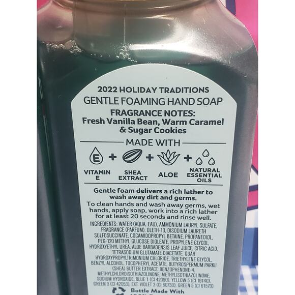 BBW Vanilla Bean Noel Gentle Foaming Hand Soap 2 Pack - Picture 2 of 2